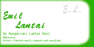 emil lantai business card